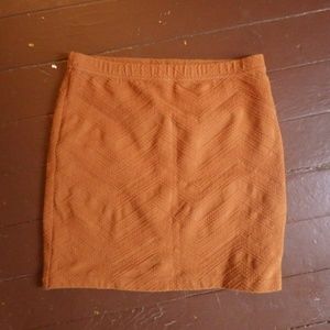 burnt orange ecote festival skirt